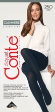 Conte Cashmere 250 Den - Warm Thin Soft Women's Tights with 7% cashmere