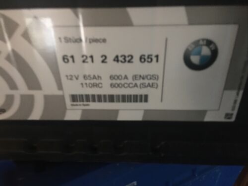 Original BMW 12 V 65AH 600A 61212432651 - Picture 2 of 2