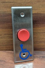 New Norton Push Button Fram Switch Model 662 - Handicap Door Access Push Button