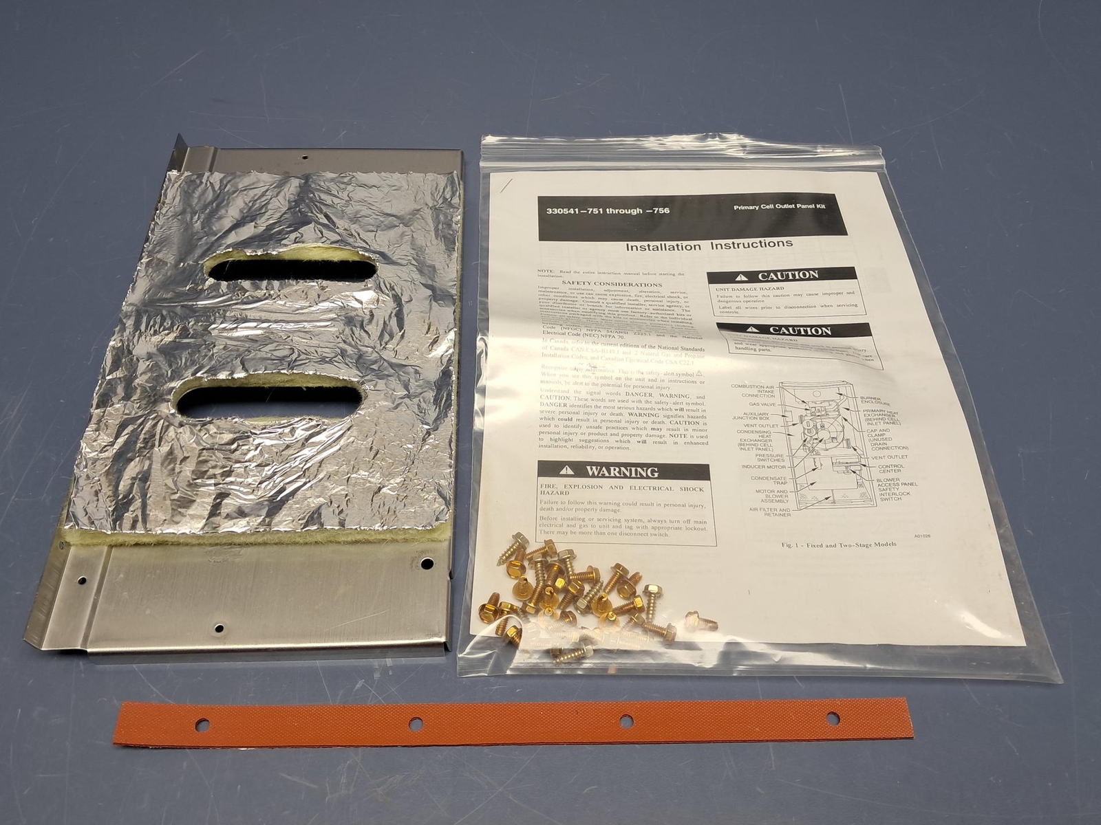 Factory Authorized Parts 330541-751 xS Cell Panel Kit Carrier Furnace