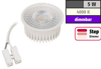 Led-Modul Mcshine ''Mcob'' 5W, 400Lm, 230V, 50X25Mm, Neutralweiß, Step-Dimmbar