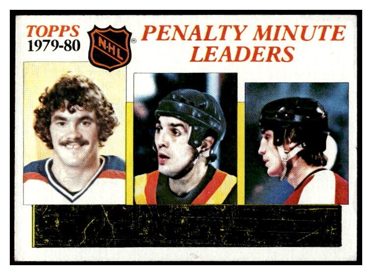 198081 Topps 164 NHL Penalty Minute Leaders Mann Williams Paul