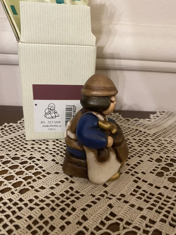 Thun Calzolaio del Presepe Classico Blu. Con Scatola - Immagine 4 di 4