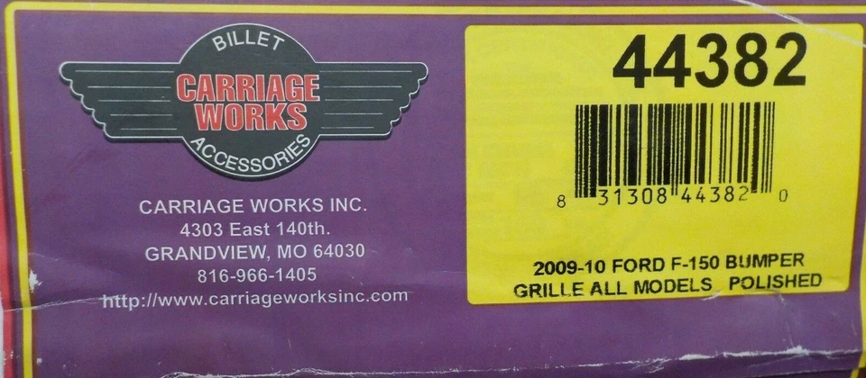 Ford F-150 2009-2010 parachoques rejilla carro funciona 44382 pulido Foto 3 de 4