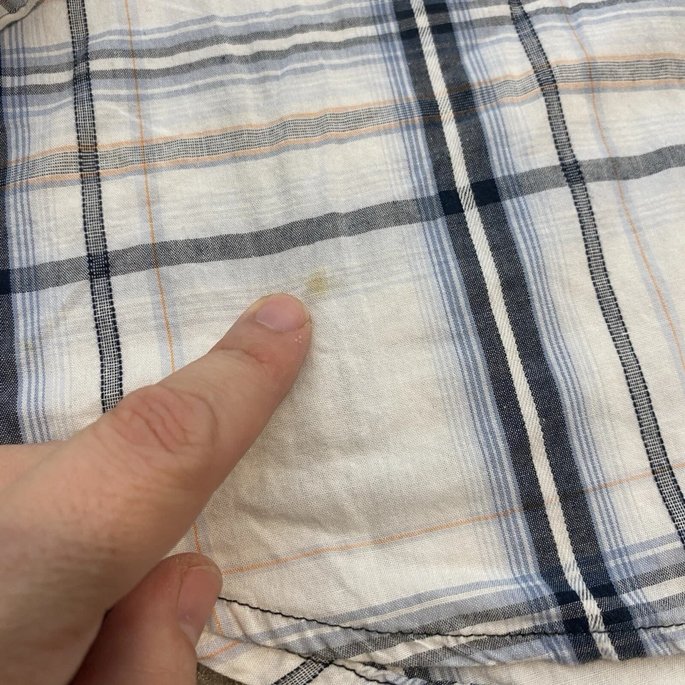 Patinador manga larga vintage Jnco XL para hombre Y2K con botones a rayas bolsillo cremallera Foto 4 de 4