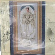 Lavender and Lace White Lace Wedding Cross Stitch Pattern Bride New in Package