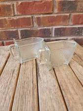 Vintage Gerrix Hoosier Cabinet Glass Scoop With Handle Clear Small