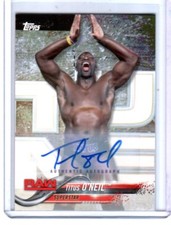WWE Titus O'Neil 2018 Topps Authentic Autograph Card SN 41 of 99