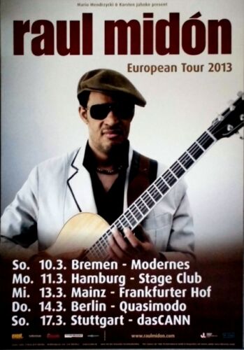 MIDON, RAUL - 2013 - Plakat - In Concert - European Tour - Poster - Picture 1 of 1