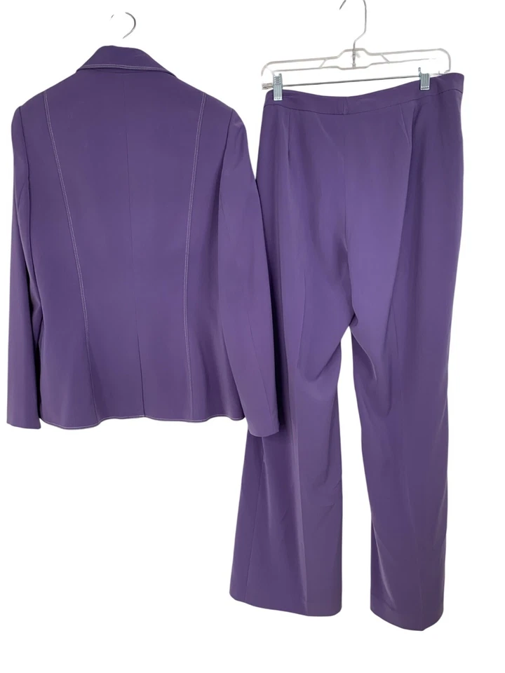 Blazer Travis Ayers Púrpura Dos Piezas Talla 12/14 RM10201 NUEVO CON ETIQUETAS Forrado Foto 3 de 4