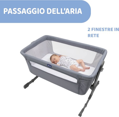 Lettino Culla Neonato da Campeggio Co-sleeping Stone Next to Me Essential CHICCO - Foto 5 di 6