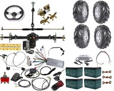 Go Kart Rear Axle Wheels 48V 1000W Electric Differential Motor Golf Cart Buggy