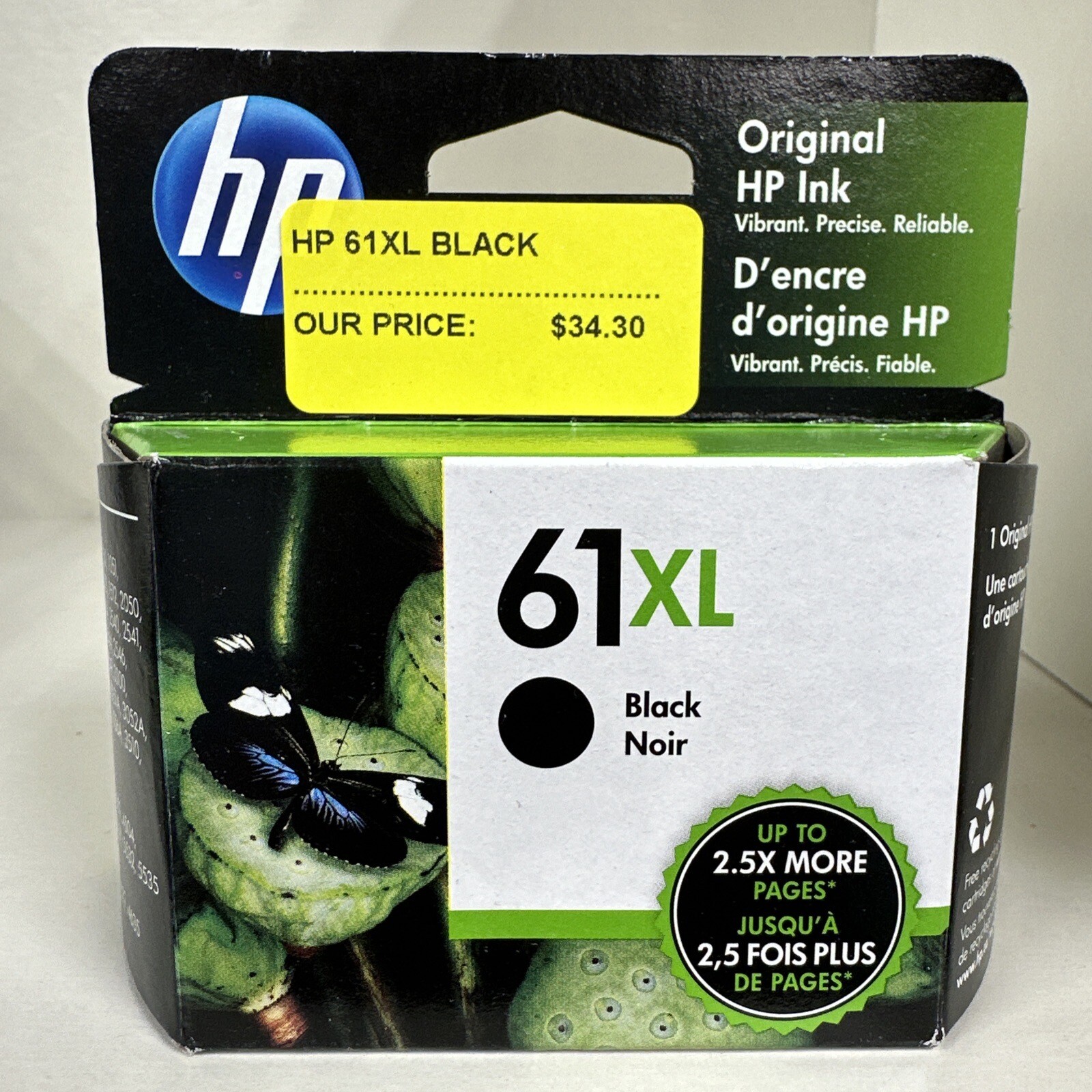 Genuine HP 61XL Black High Yield Ink Cartridges CH563WN Date July 2023 eBay