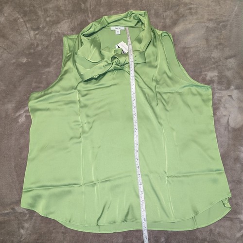 Bar III Suit Separates Blouse Green Apple Size XXL NWT - Picture 8 of 11
