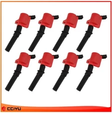 CCIYU 8 Red Ignition Coil Pack For 2000-2010 Ford F-150 Crown Victoria 4.6L V8