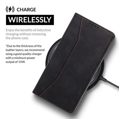 For iPhone16 Pro Max/16 Plus/16e Wallet Leather Case Flip Cover Tempered Glass - Picture 25 of 42