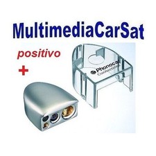 Phonocar 4/481 4481 Morsetto Batteria Positivo 4 Uscite con Protezione Nickel