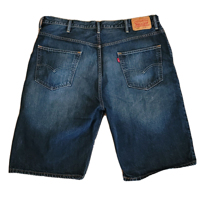 Levi's Men's 569 Loose Straight Shorts 32 Medium Wash Flat Front