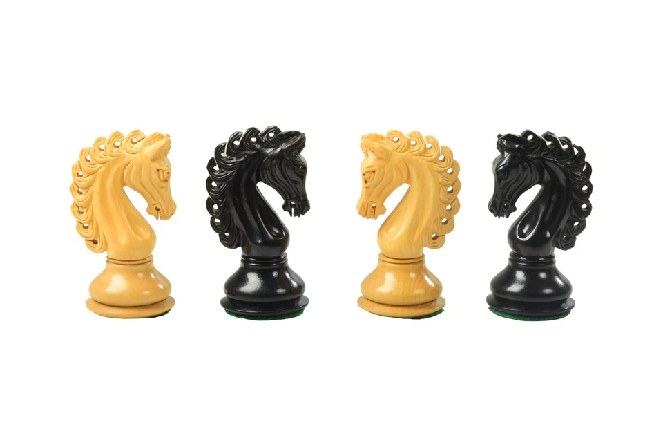 Wooden Chess Pieces , King Height - 4.50 Inches ,Ebony and Box Wood,Extra Queens - Image 4 of 4
