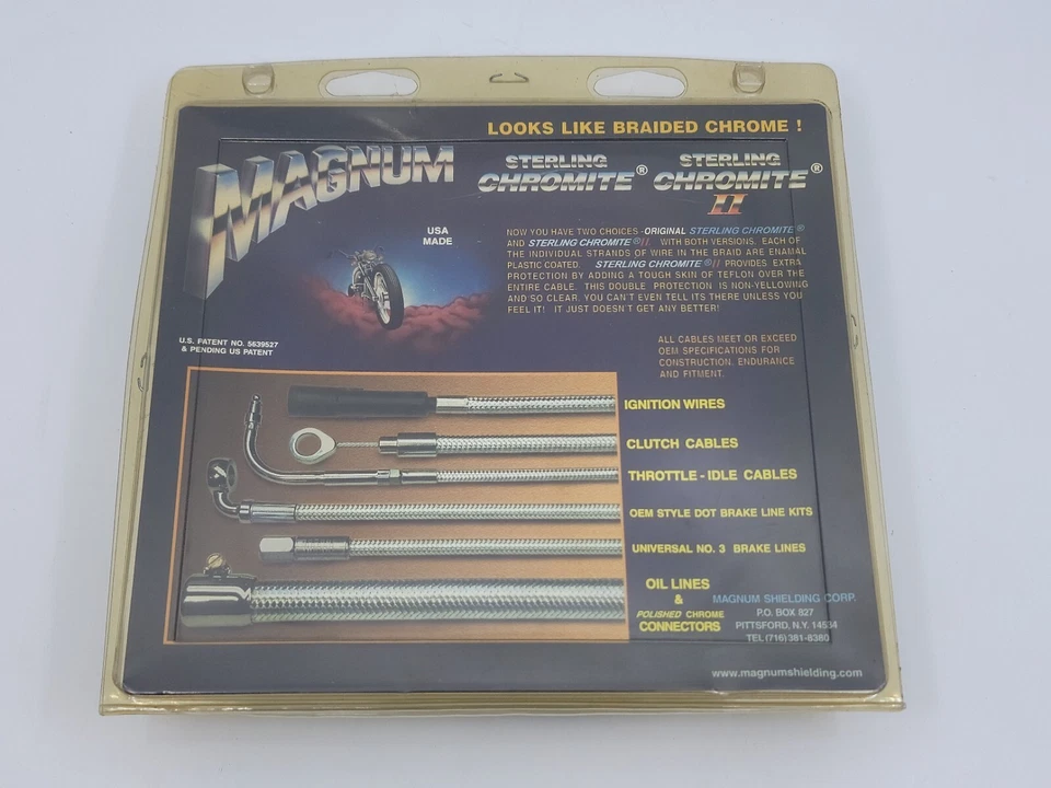 Drag Specialties Magnum Sterling Chromite II Braided Throttle Idle Cable DS-3414 - Image 3 of 3