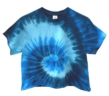 Ocean Tie Dye Unisex Cropped Tee