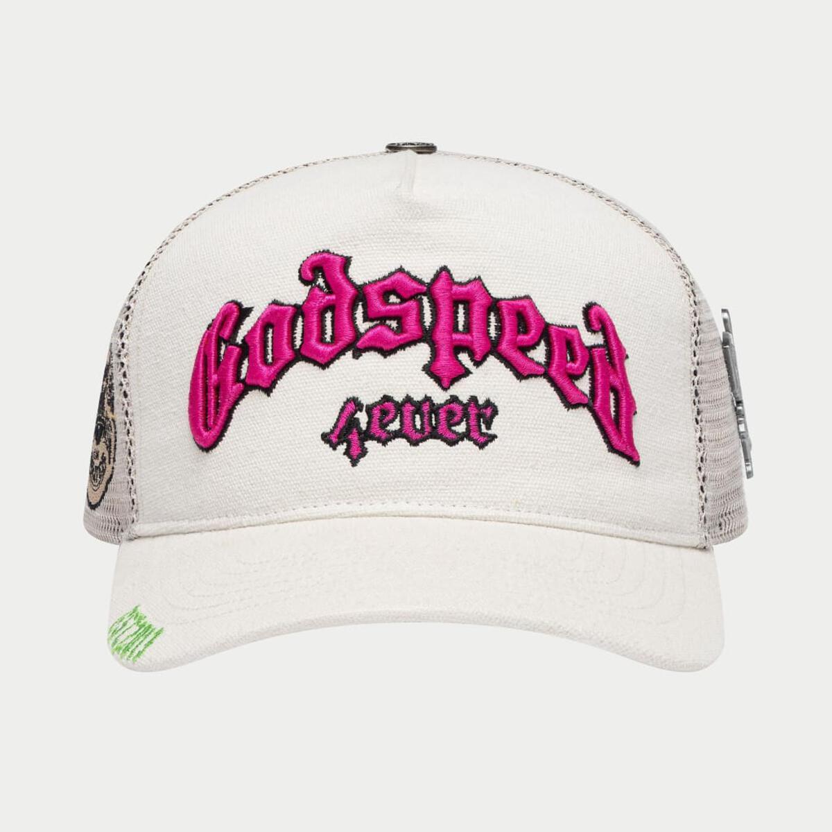 Godspeed GS Forever Trucker Hat (White/Fuchsia) Limited