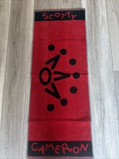 Scotty Cameron Red And Black Golf Towel New With Tags