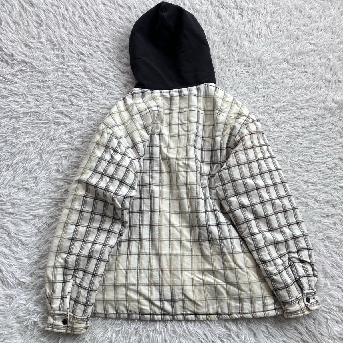 Free  Supreme Dickies Plaid Hooded Zip Shirt Jacket Outer Vintage M 2999 thumbnail 2