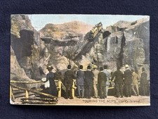 Coney Island New York Touring the Alps Scenic Railway Theochrom Postcard 1910