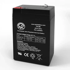 AJC Battery Compatible with Sure-Lites 26-117 6V 4.5Ah Emergency Light Battery