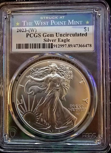2023 (W) West Point American Silver Eagle $1 PCGS Certified Gem Uncirculated