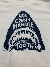 Life is Good Shark T-shirt Boys Size 6 White "You Can Handle the Tooth" Cute Fun
