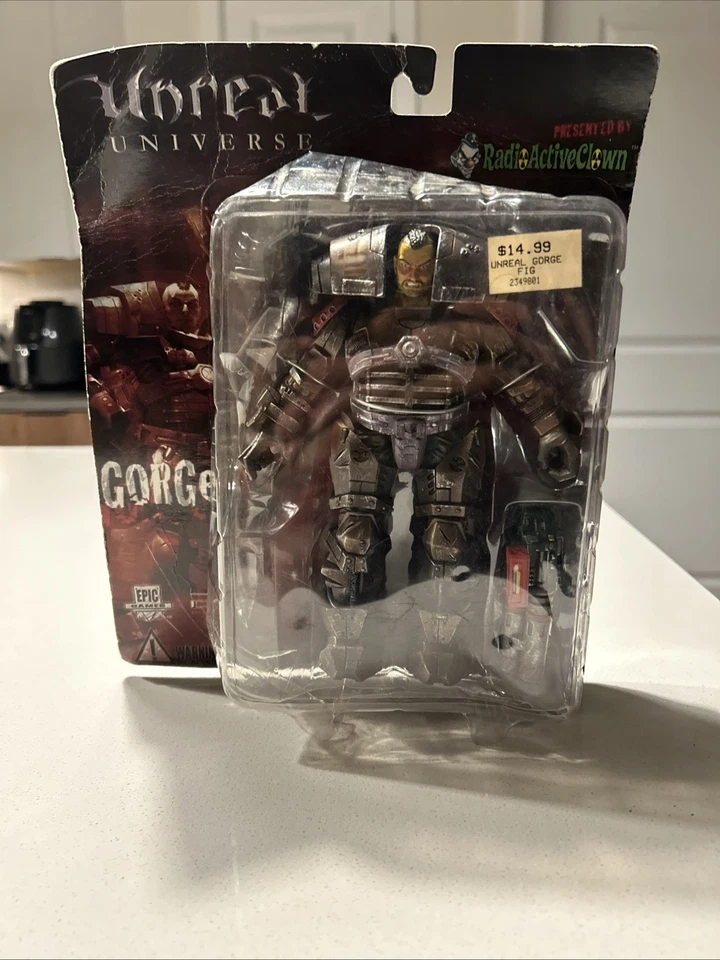 Unreal Universe- Gorge Action Figure - Radioactive Clown- 2003- Epic Games- MIP - Image 2 of 4