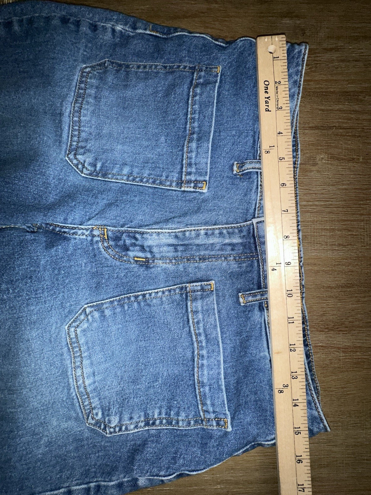 Universal Thread High Rise Flare Patch Pocket Blu… - image 15