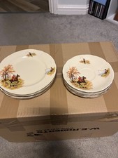 Vintage Alfred Meakin ….6 side plates,6 sauces, 5 cups, 5 smal cups, sugar milk 