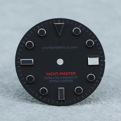 #ad NH35 dial，28.5mm dial for YATCH MOD dark knight NH35movement black lume $29.00