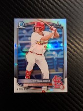 2025 Bowman Chrome JJ Wetherholt 1st Bowman REFRACTOR /499 Cardinals #BCP-22