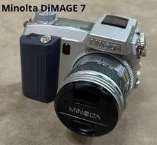 Minolta DiMAGE 7 Digital Camera 5MP Compact Neo SLR Tested Condition