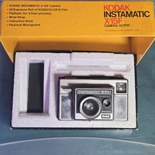 Kodak Instamatic X-35 Camera w/ Original Box Shutter Works Vintage USA