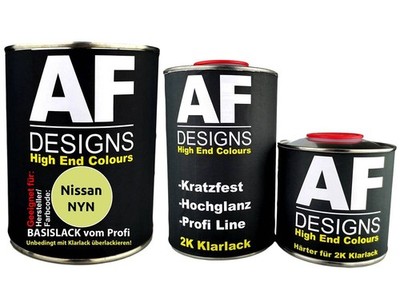FÜR Nissan NYN Yellow 2,5L Autolack Set Klarlack Härter