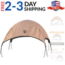 Outdoor Elevated Dog Cot Canopy, Cooling Sun Tent Shades Pets, Washable, Wate...