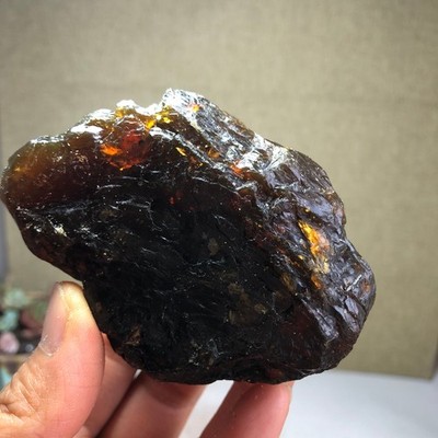 Superlight Natural Original amber rough semitransparent bulk gemstone 116g A3549
