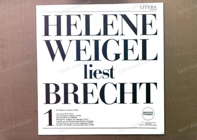 Helene Weigel, Bertolt Brecht - Helene Weigel Liest Brecht GDR LP 1971 '*