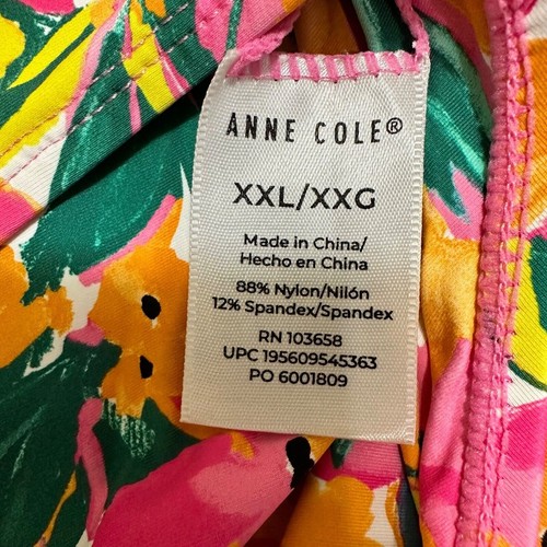 Anne Cole Womens Size XXL Sunshine Floral High-Waist Bikini Swim Bottom NEW - Picture 7 of 9