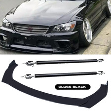 Front Bumper Lip Spoiler Splitter Body Kitstrut Rods For Lexus Is300 P