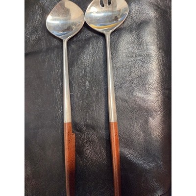 Vintage EPIC Eterna Canoe 12.5'' Salad Set Japan MCM Ekco