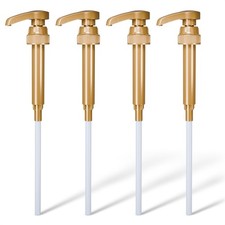4 Pcs Coffee Syrup Pump Dispenser - Compatible with Torani and Skinny 25.4 oz