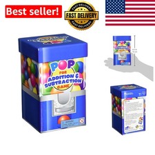 Engaging Addition Subtraction Math Game - 90 Colorful Cards, Spinner