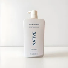 Native Body Wash Sea Salt & Cedar Sulfate Free 36 FL OZ