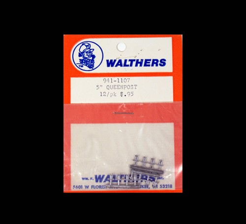 Piezas detalladas a escala HO Walthers 941-1107, postes Queen de 5" (12), NOS | Zustand: Used